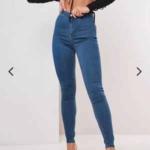 2 pairs of topshop Joni jeans